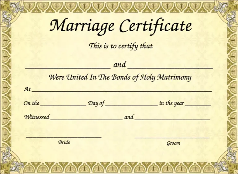 Why having a certified marriage certificate is important